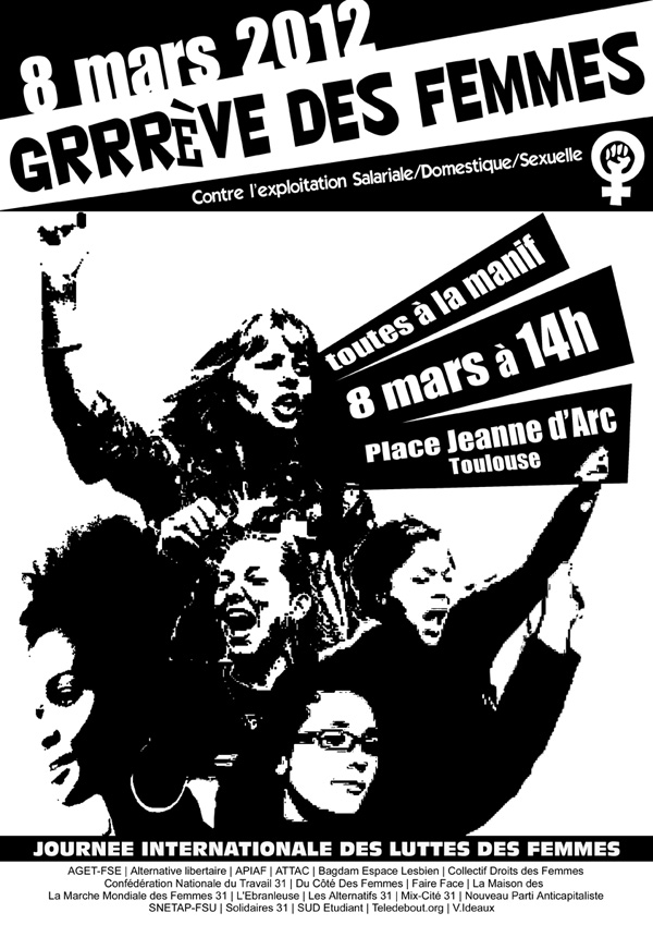 Grève des femmes 8 mars 2012 à Toulouse